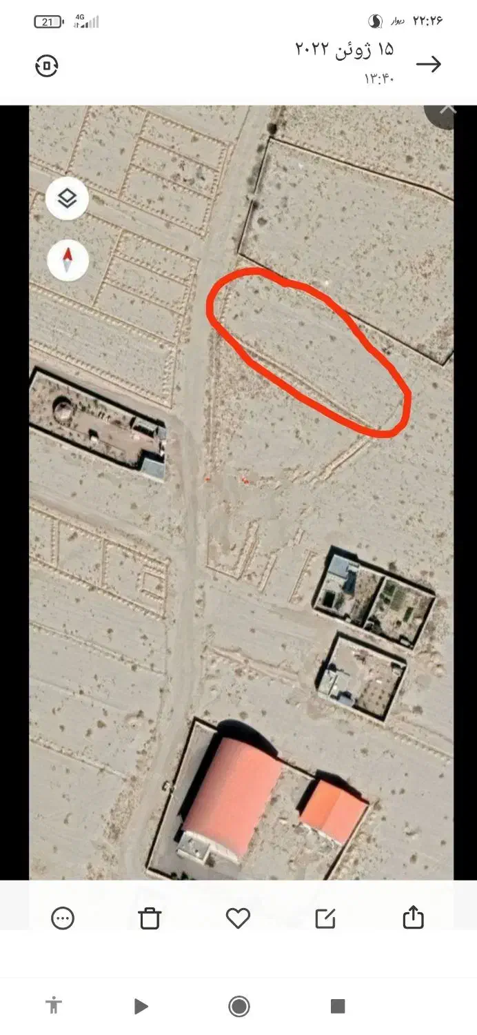 زمین ۱۶۰۰ متری پل هوایی|فروش دفتر صنعتی، کشاورزی، تجاری|جهرم, |دیوار