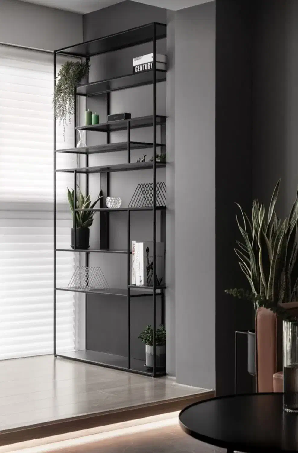 قفسه ، پارتیشن چوب فلز مدرن|کتابخانه، شلف، قفسه‌های دیواری|تهران, پاسداران|دیوار