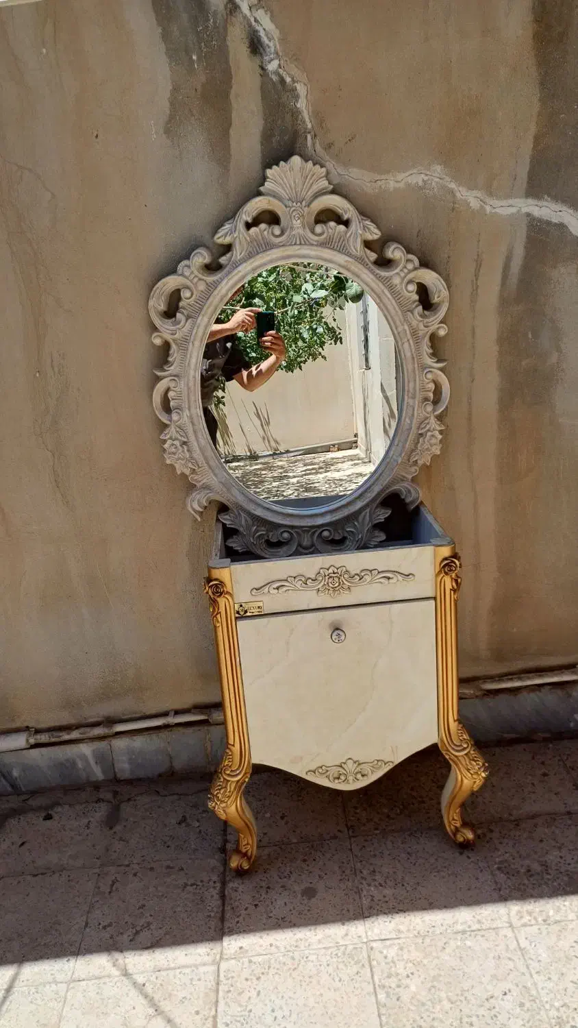 روشویی با آینه و سرامیک|لوازم سرویس بهداشتی|اشتهارد, |دیوار