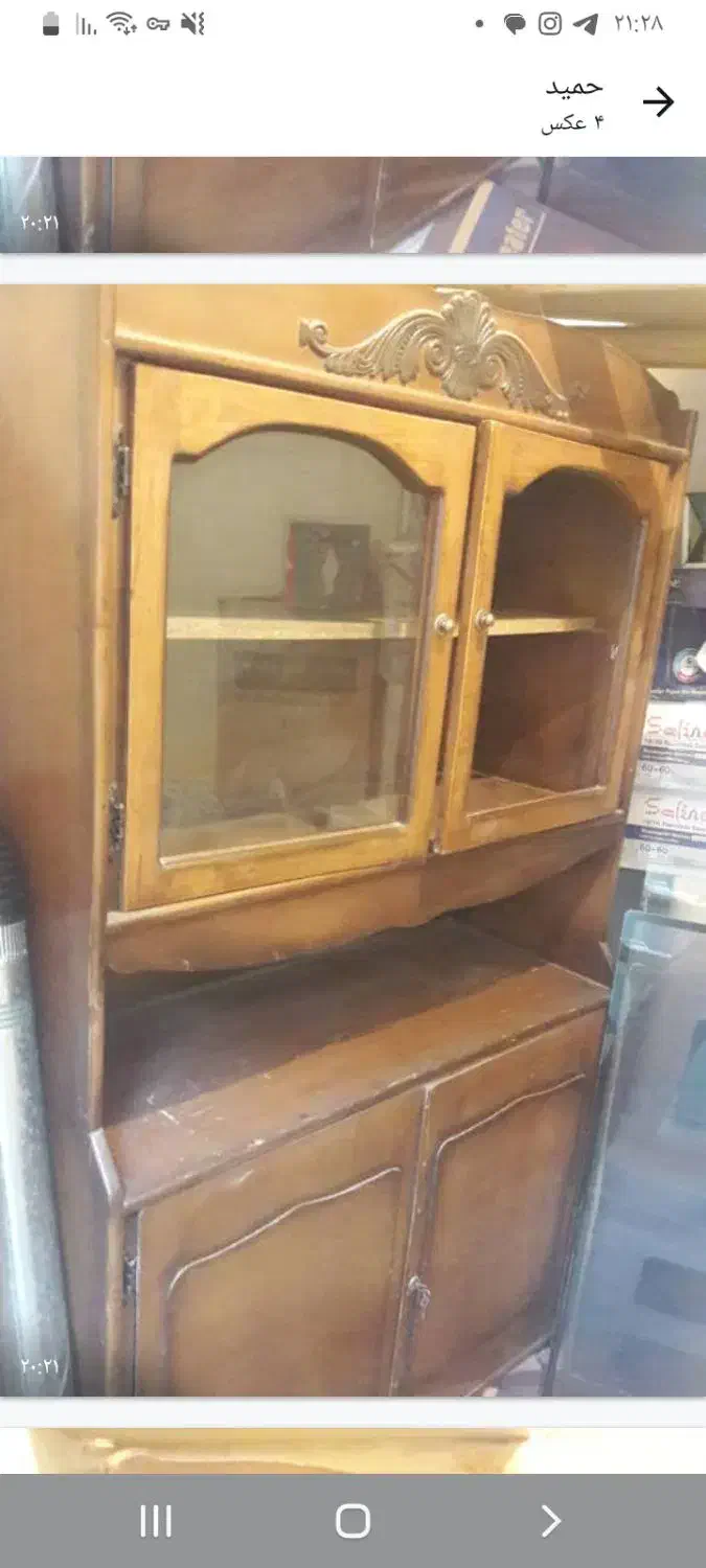 بوفه چوبی|بوفه، ویترین، کنسول|تبریز, |دیوار