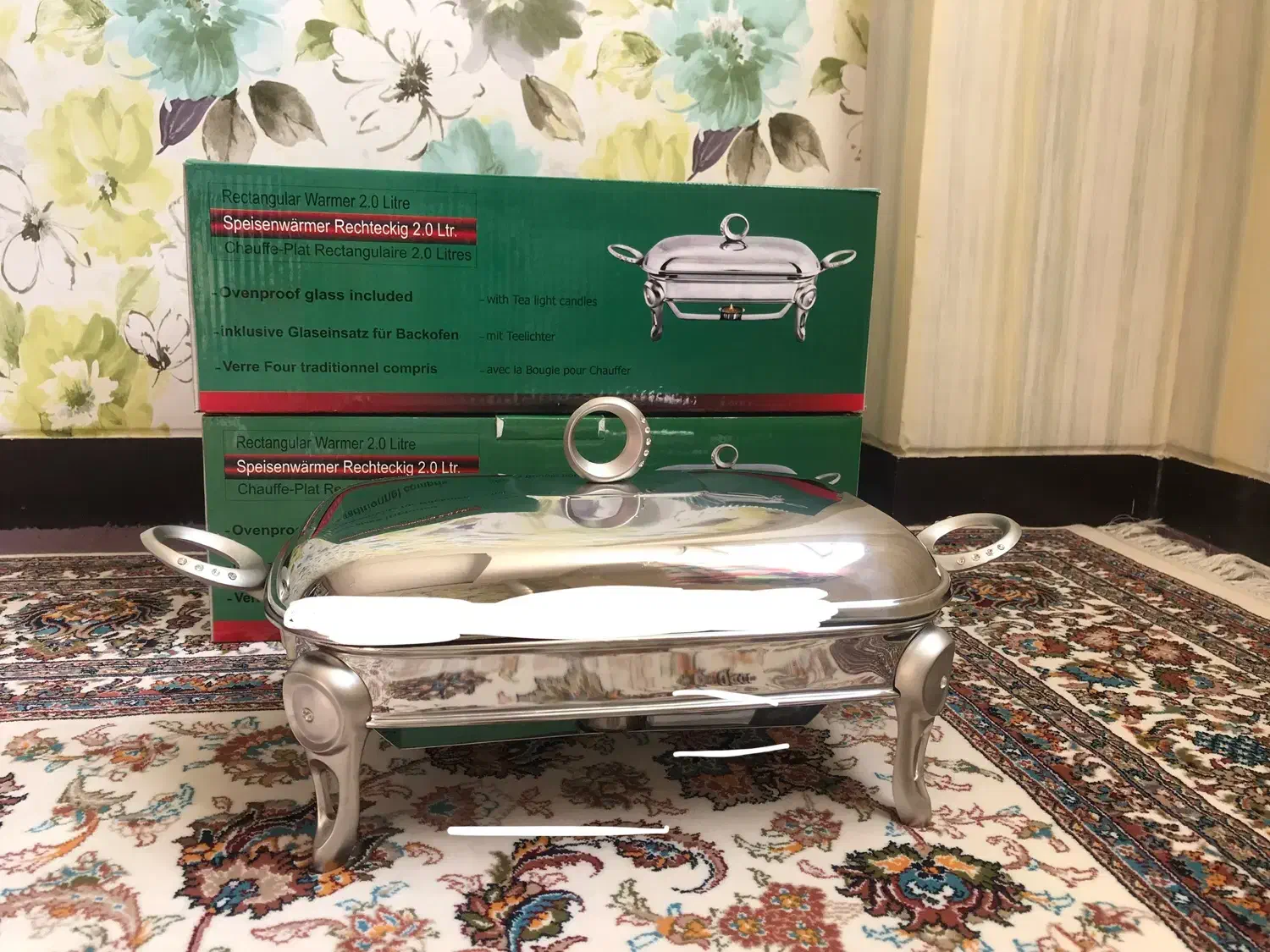 سوفله خوری و سوپ خوری پایه دار ظرف پیرکس وارمر دار|ظروف سرو و پذیرایی|اصفهان, خواجو|دیوار