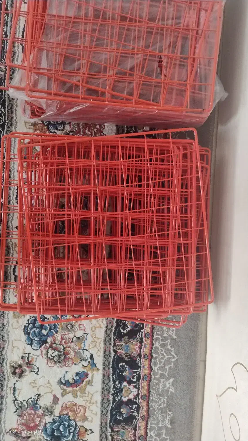 قفسه مشبک ۳۲ در ۳۲ برای کتابخانه ویا مغازه و دکور|کتابخانه، شلف، قفسههای دیواری|فلاورجان, |دیوار