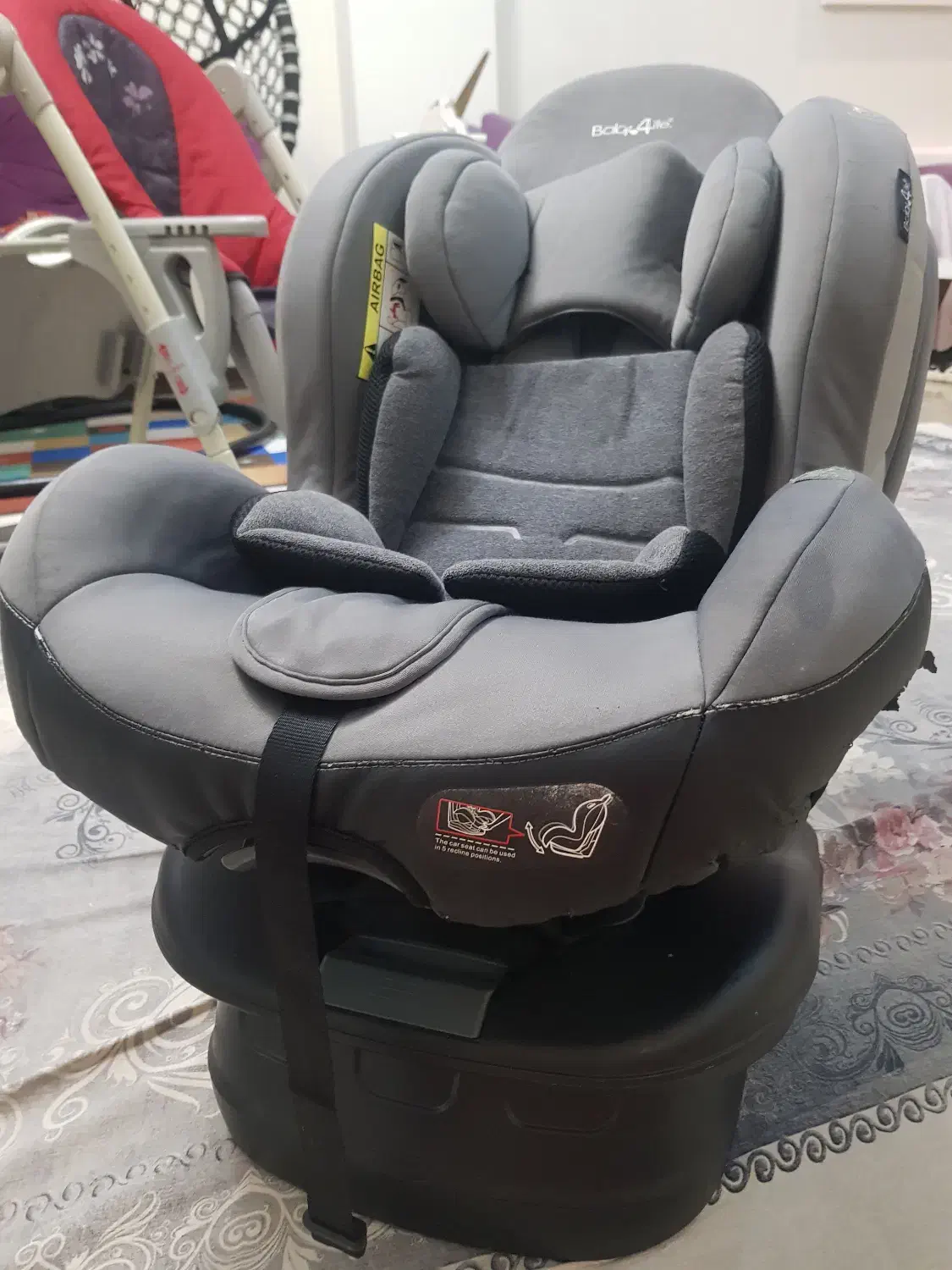 صندلی ماشین baby 4 life و صندلی غذا کودک good baby|تخت و صندلی بچه|تهران, شهرک نفت|دیوار