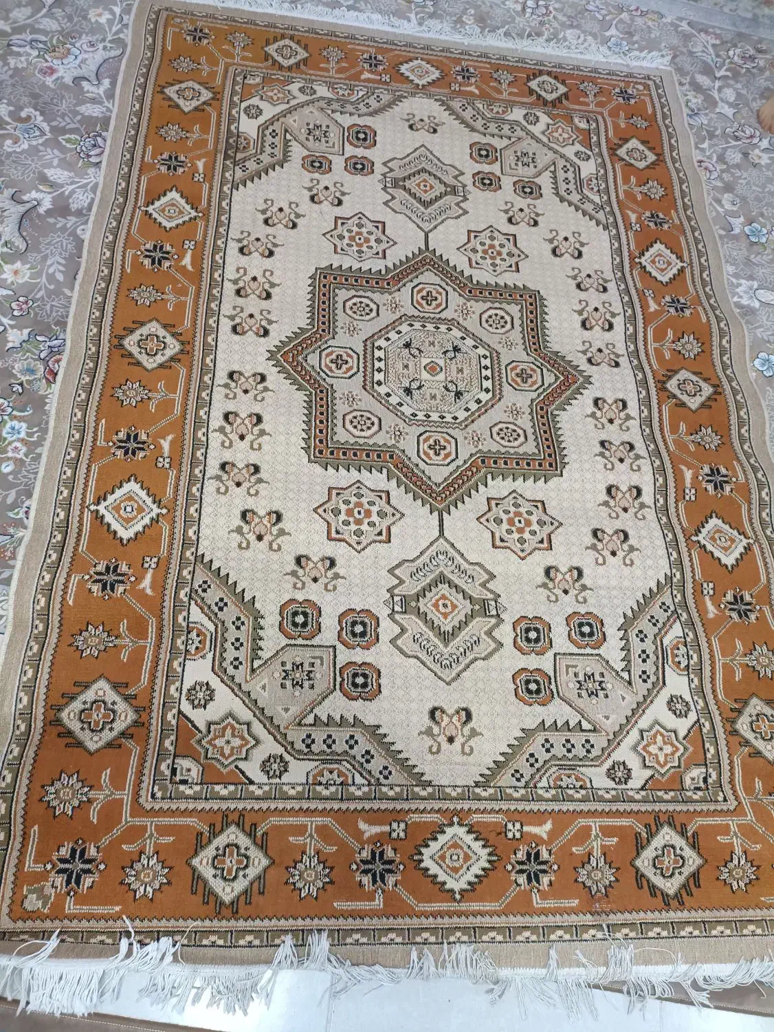 گلیم فرش بدون پرز|گلیم، جاجیم، گبه|خرم‌آباد, |دیوار