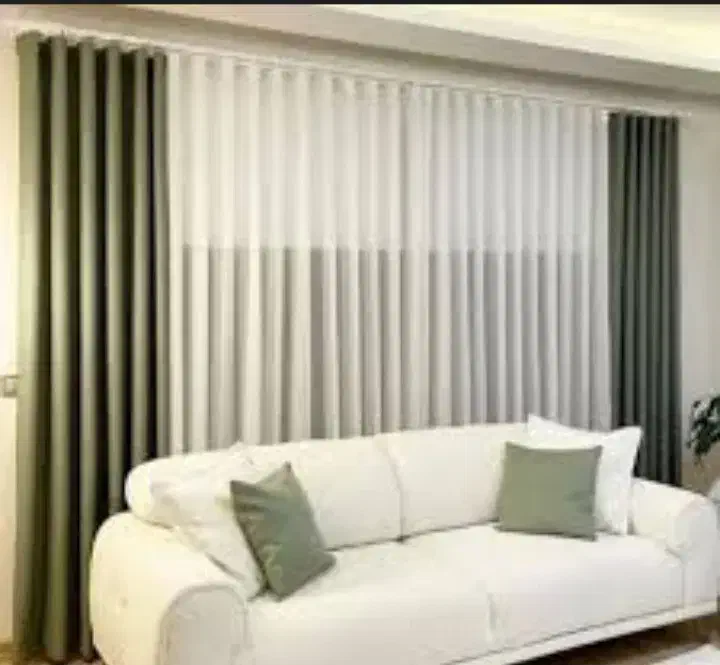 پرده جنس حریر لئو شیک وزیبا|پرده، رانر، رومیزی|قم, زاد|دیوار