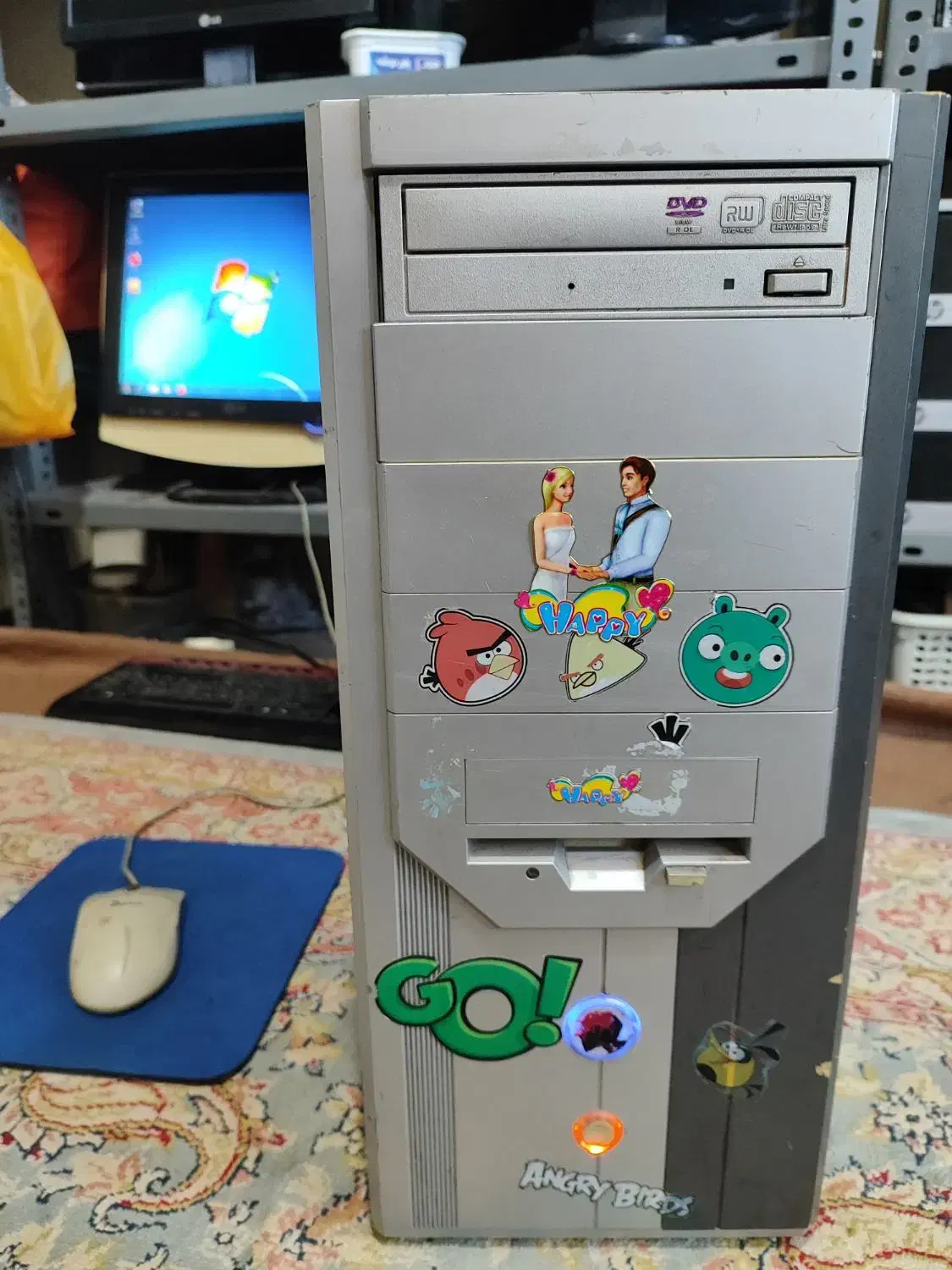 کیس اداری ۲هسته رم ۲ ddr2 هارد ۸۰|رایانه رومیزی|چالوس, |دیوار