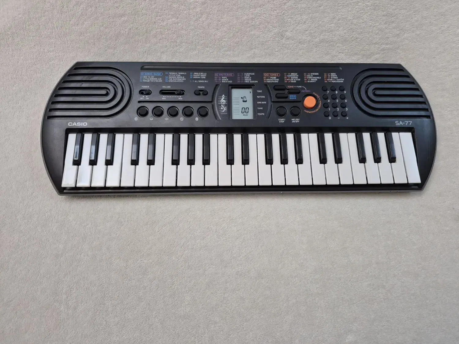 اُرگ / کیبورد اورجینال Casio SA-77|پیانو، کیبورد، آکاردئون|شیراز, قدوسی غربی|دیوار