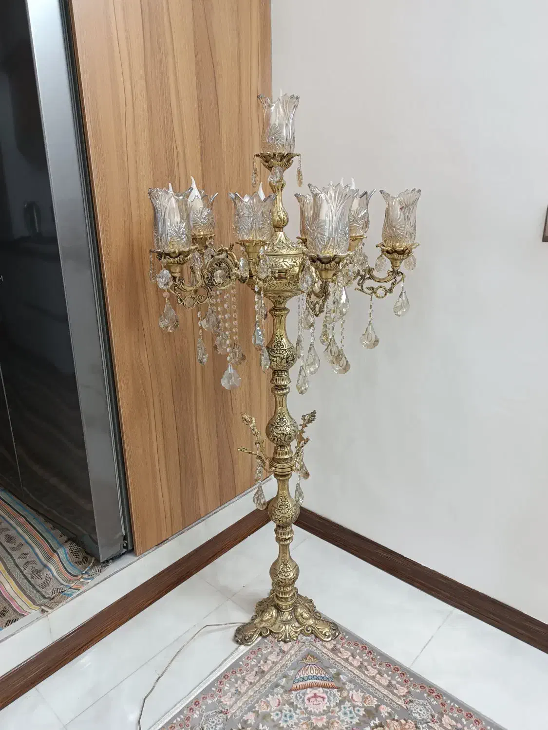 لوستر برنز کنار سالنی|لوستر و چراغ آویز|قم, شهرک قدس|دیوار