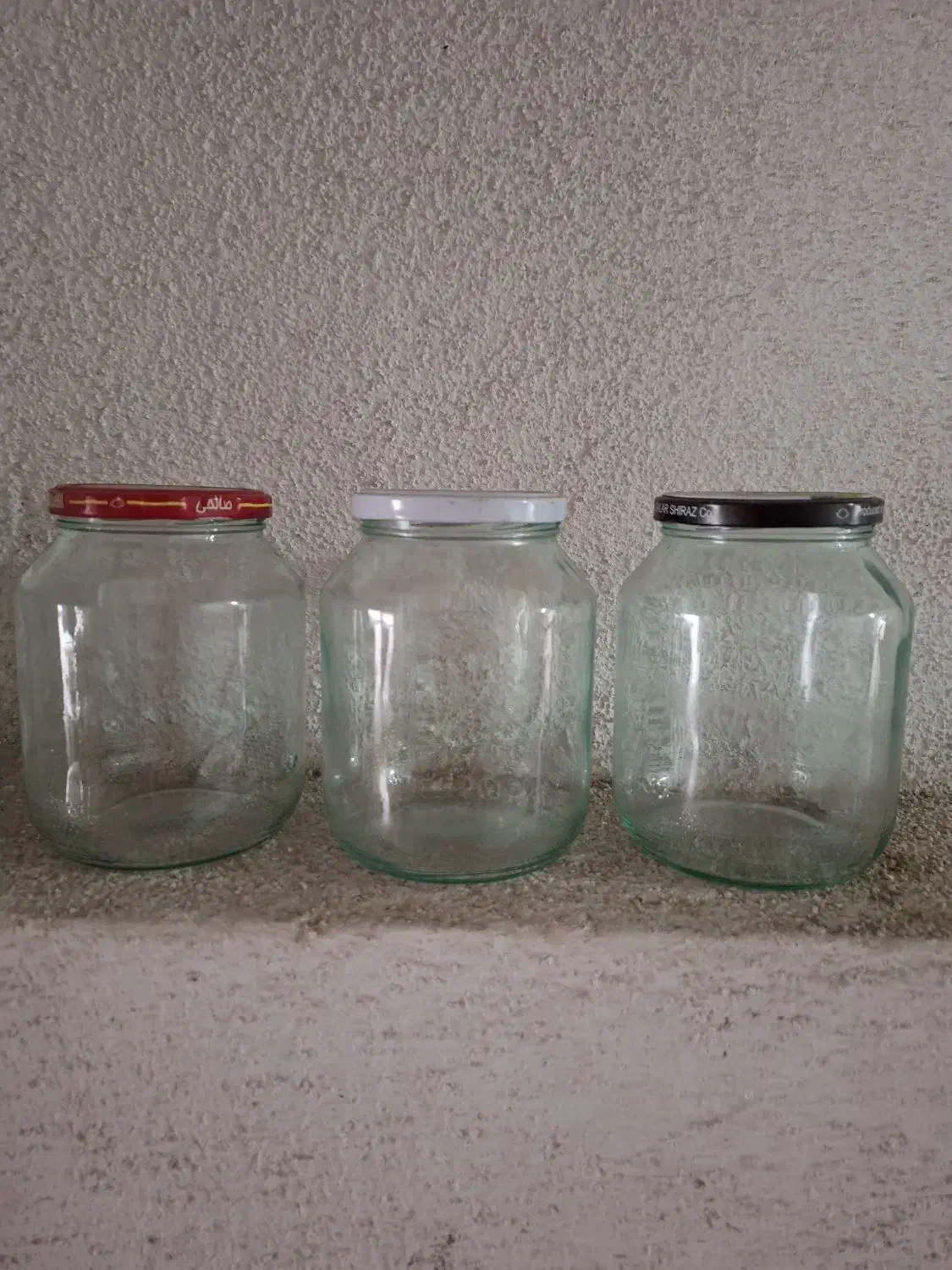 شیشه مخصوص رب و خیارشور و مربا و ...|ظروف نگهدارنده، پلاستیکی، یک‌بارمصرف|گرگان, |دیوار
