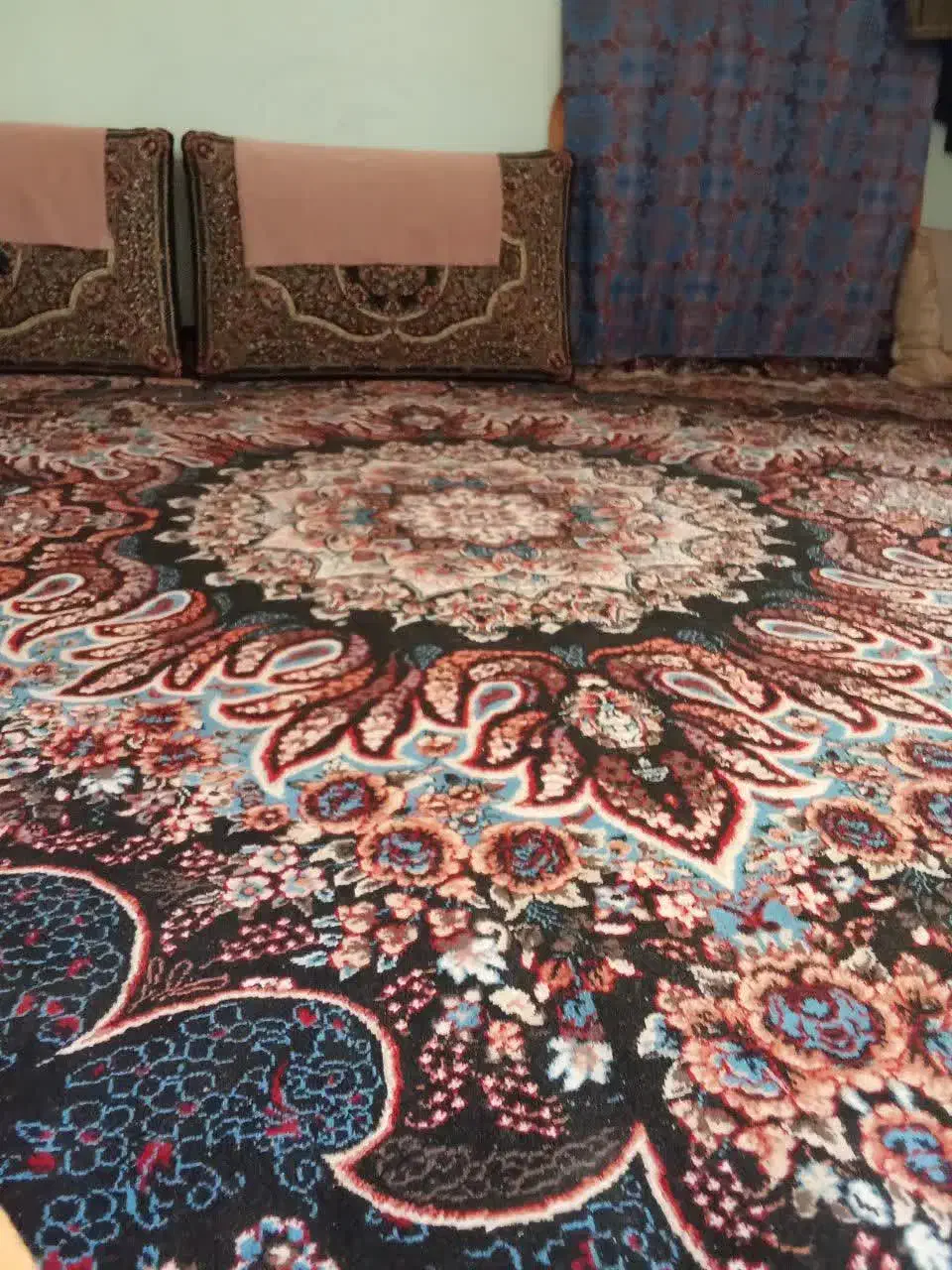 دو تخته فرش ۱۲متری در حد نو|فرش|خمین, |دیوار