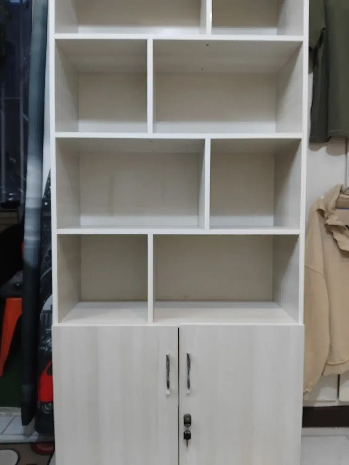 کتابخانه تمام چوب|کتابخانه، شلف، قفسههای دیواری|اندیشه, اندیشه فاز ۱|دیوار