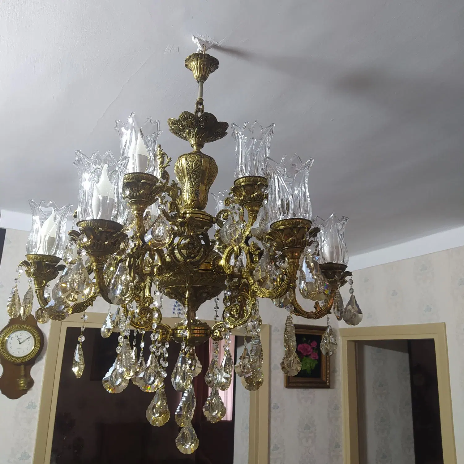 لوستر|لوستر و چراغ آویز|مشکیندشت, |دیوار