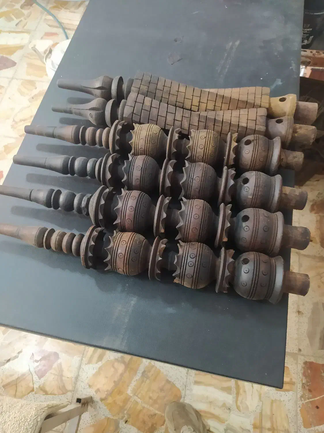 تعدادی تنه قلیان وشلنک چرم آب بندی شده|کلکسیون و سرگرمی|رشت, حومه رشت|دیوار