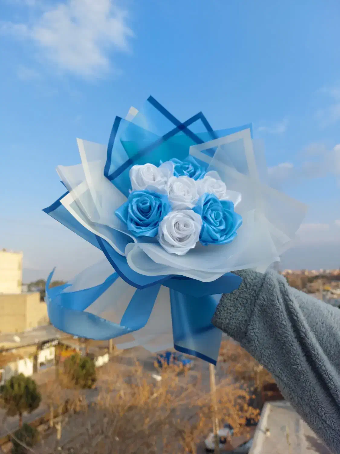 آبی سفید با شاین برفی فقط 385ت|حراج|قوچان, |دیوار