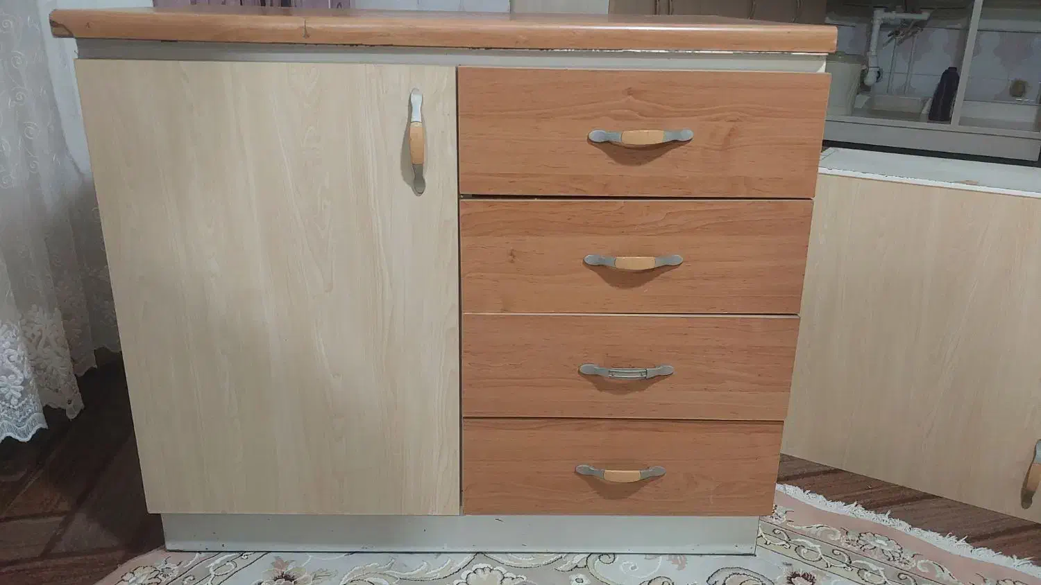 کابینت گالوانیزه با درب ام دی اف|مصالح و تجهیزات ساختمان|اردبیل, |دیوار