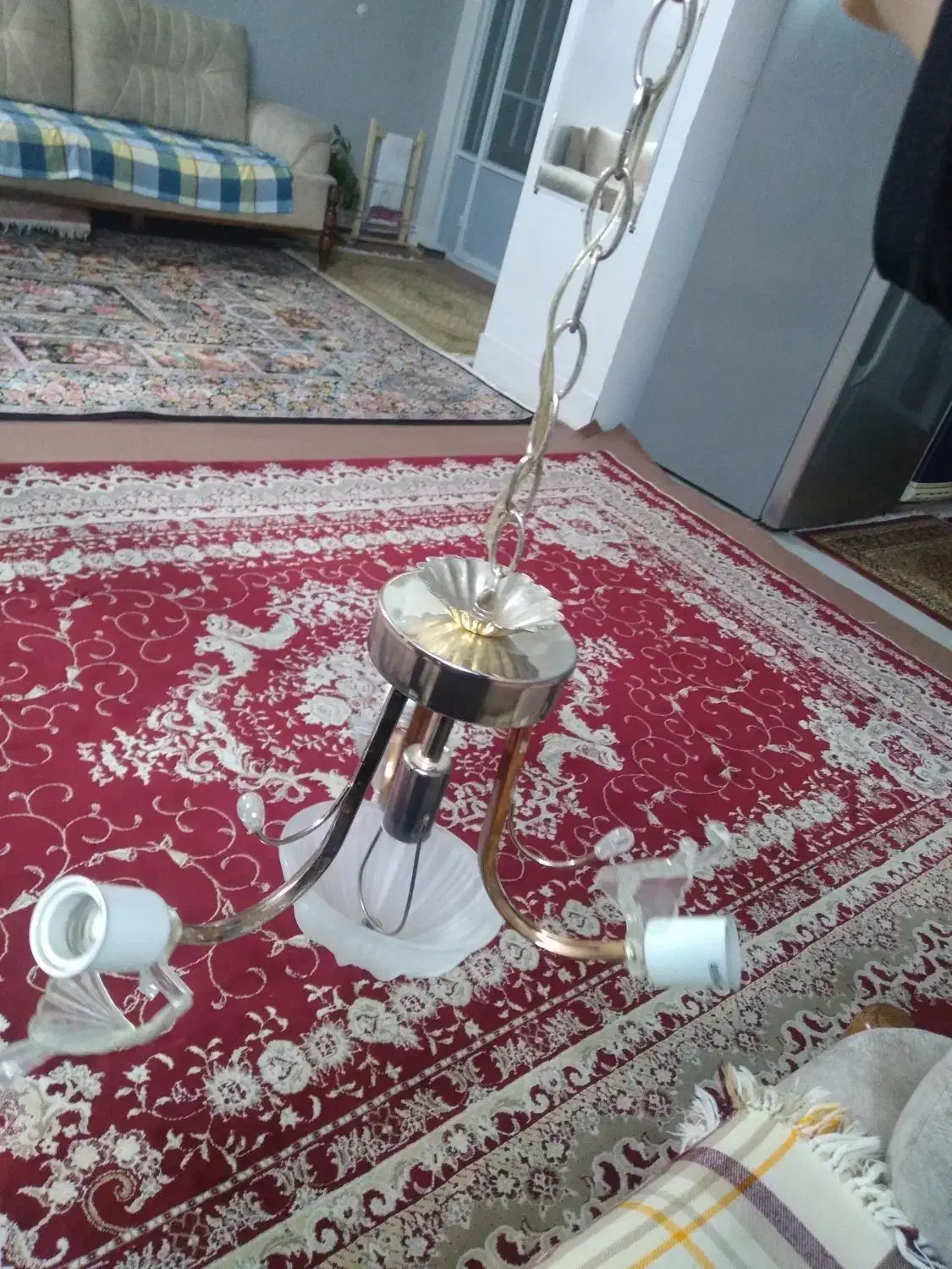 دو عدد لوستر در حد نو|لوستر و چراغ آویز|نیشابور, بنیاد شهید|دیوار