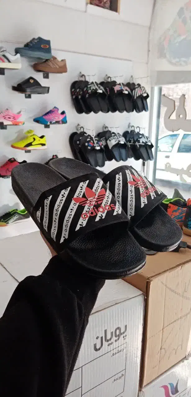 دمپایی صندل های ادیداس هوندا پرچمی شبرنگی|کیف، کفش، کمربند|قم, ولیعصر|دیوار