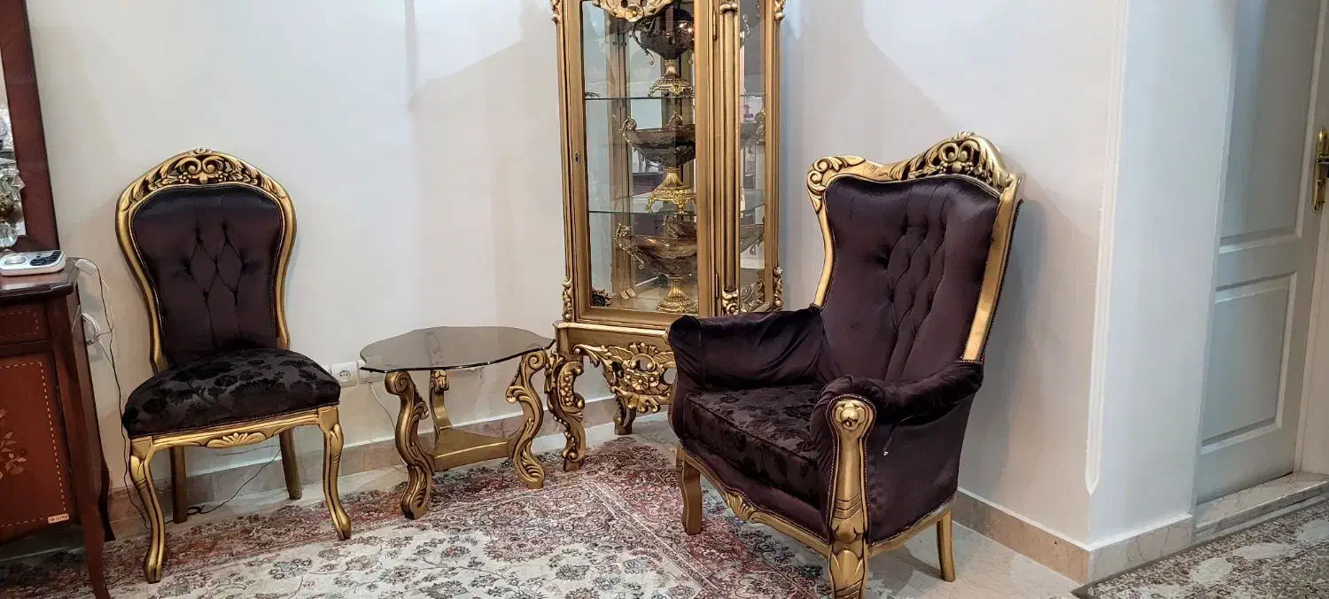 مبل سلطنتی۹نفره|مبلمان خانگی و میز عسلی|تهران, شهرک پرواز|دیوار