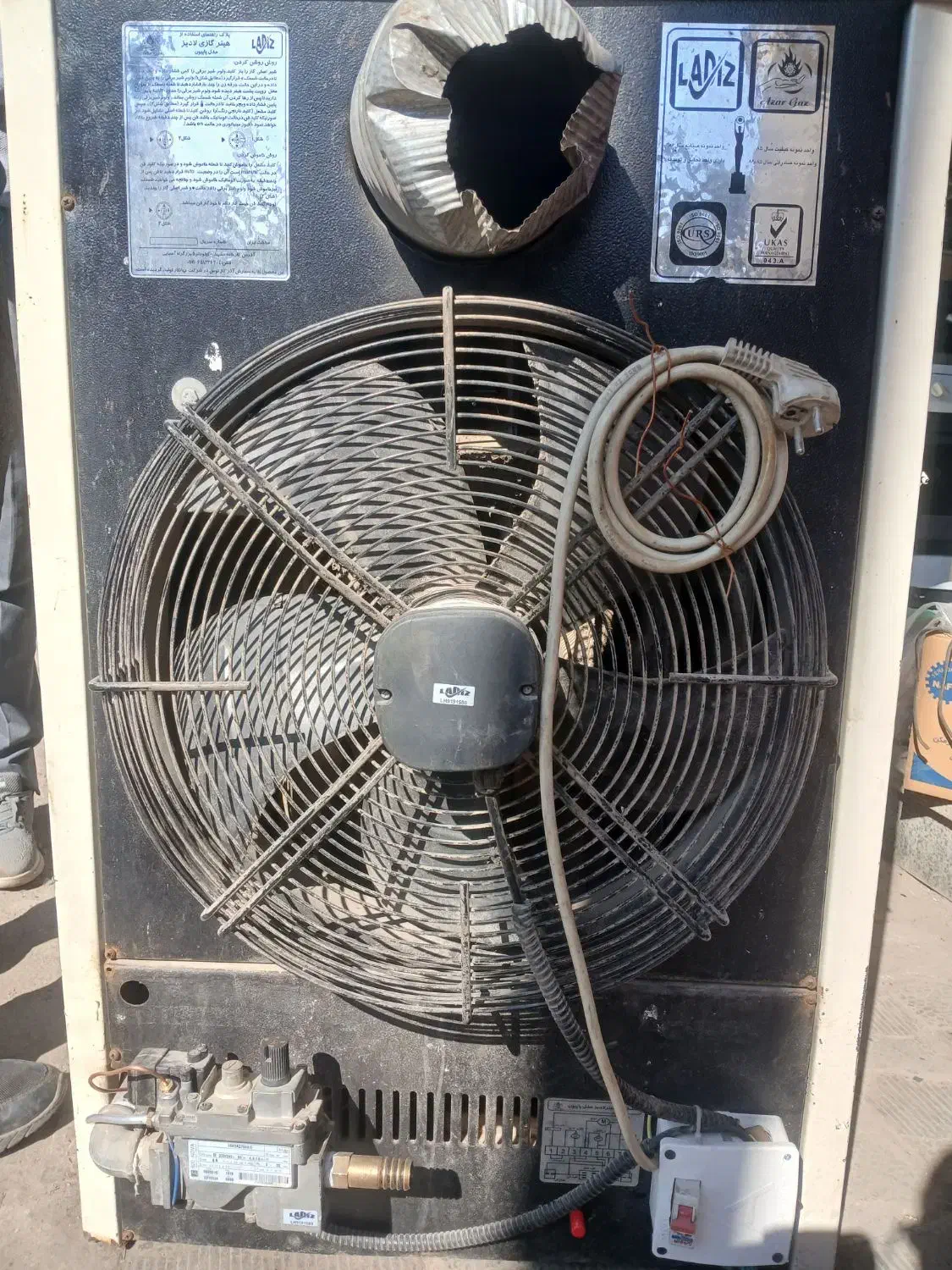 هیتر برقی گاز سوز صنعتی  به شرط جهت مساجد سالن ها|بخاری، هیتر، شومینه|سیرجان, |دیوار