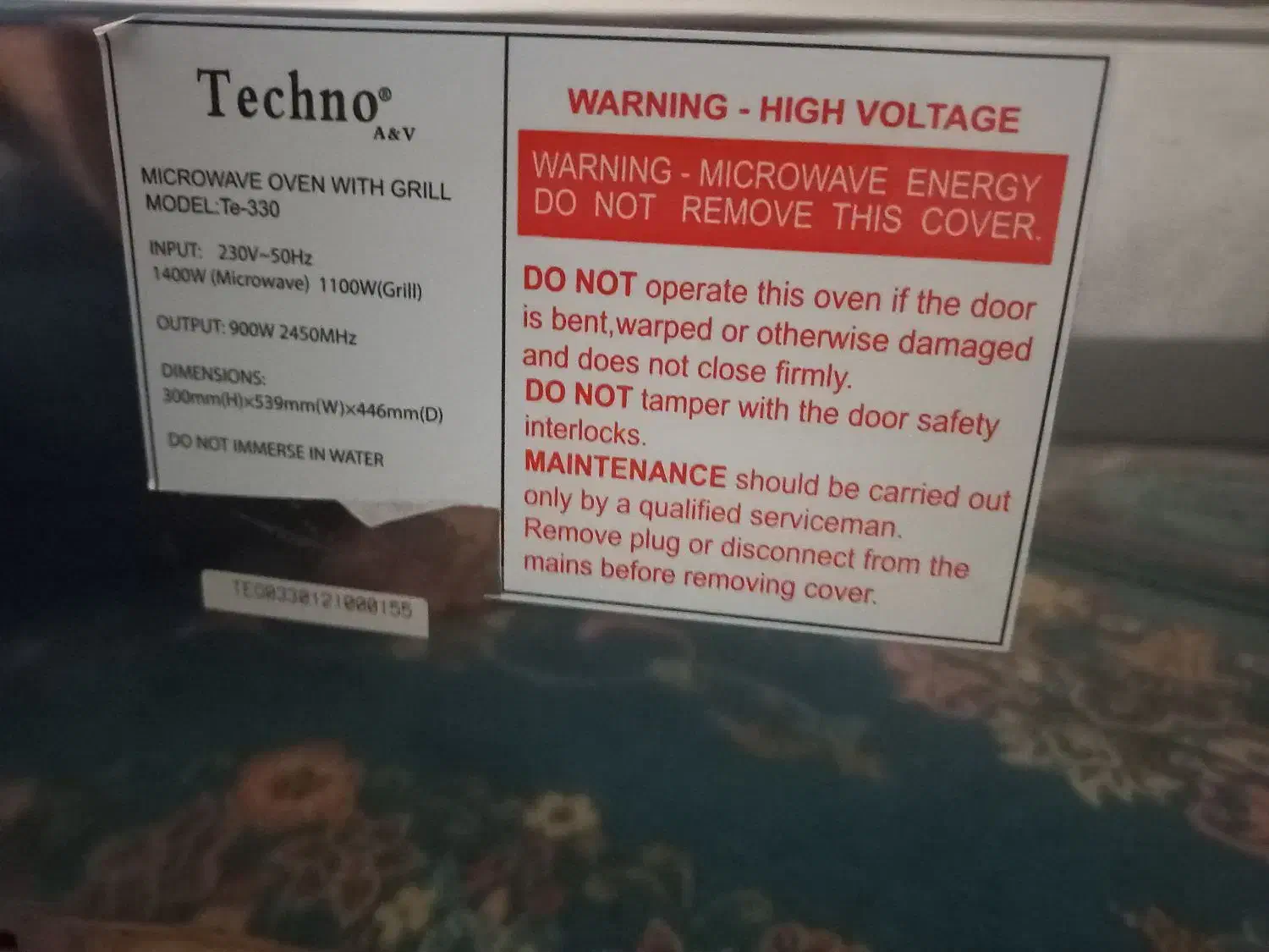 مایکروویو تکنو|اجاق گاز و لوازم برقی پختوپز|سنندج, |دیوار