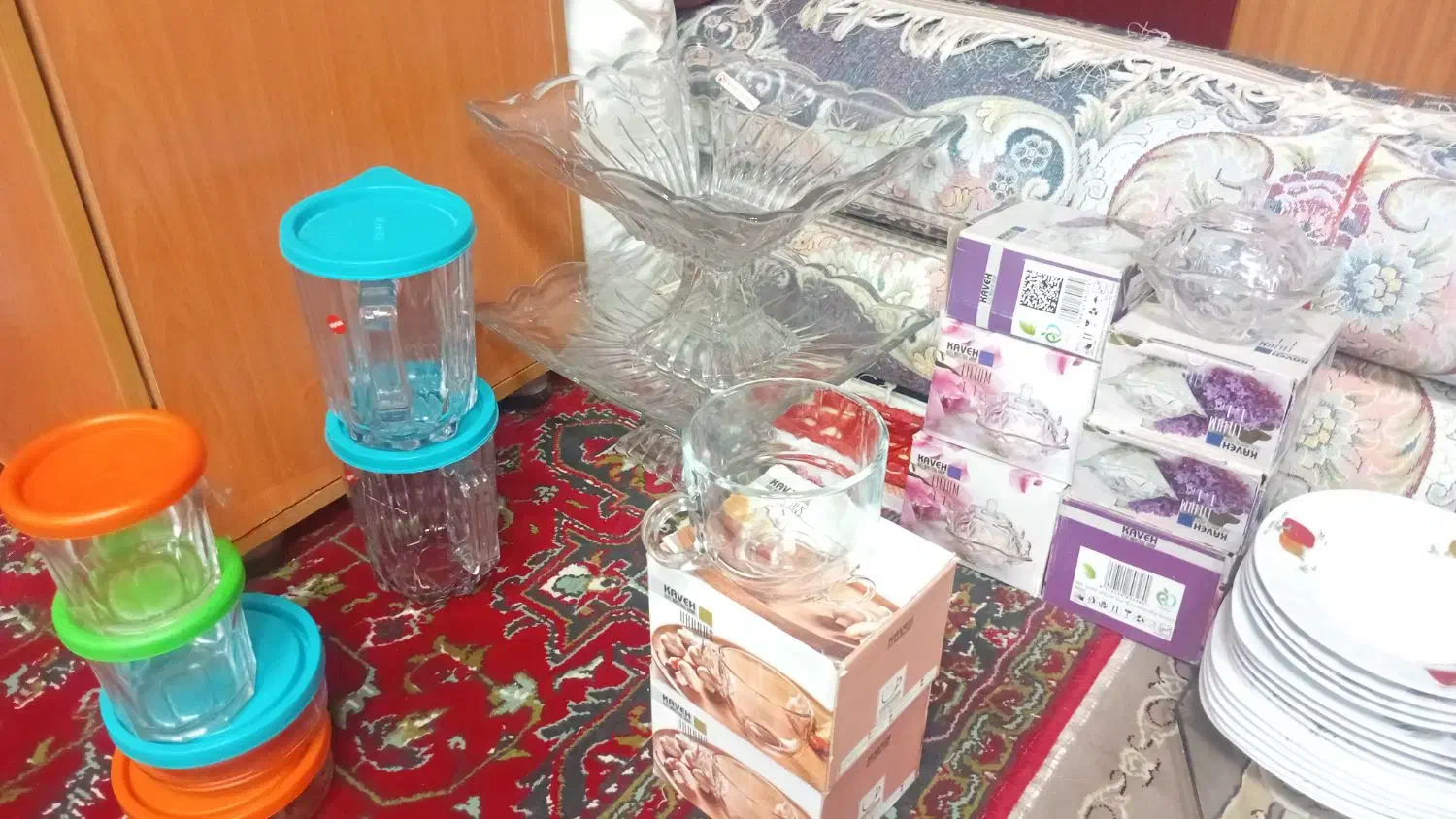 سه سرویس آذین اوپال شش نفره ۱۸ نفره|ظروف سرو و پذیرایی|رباط‌کریم, رباط‌کریم|دیوار