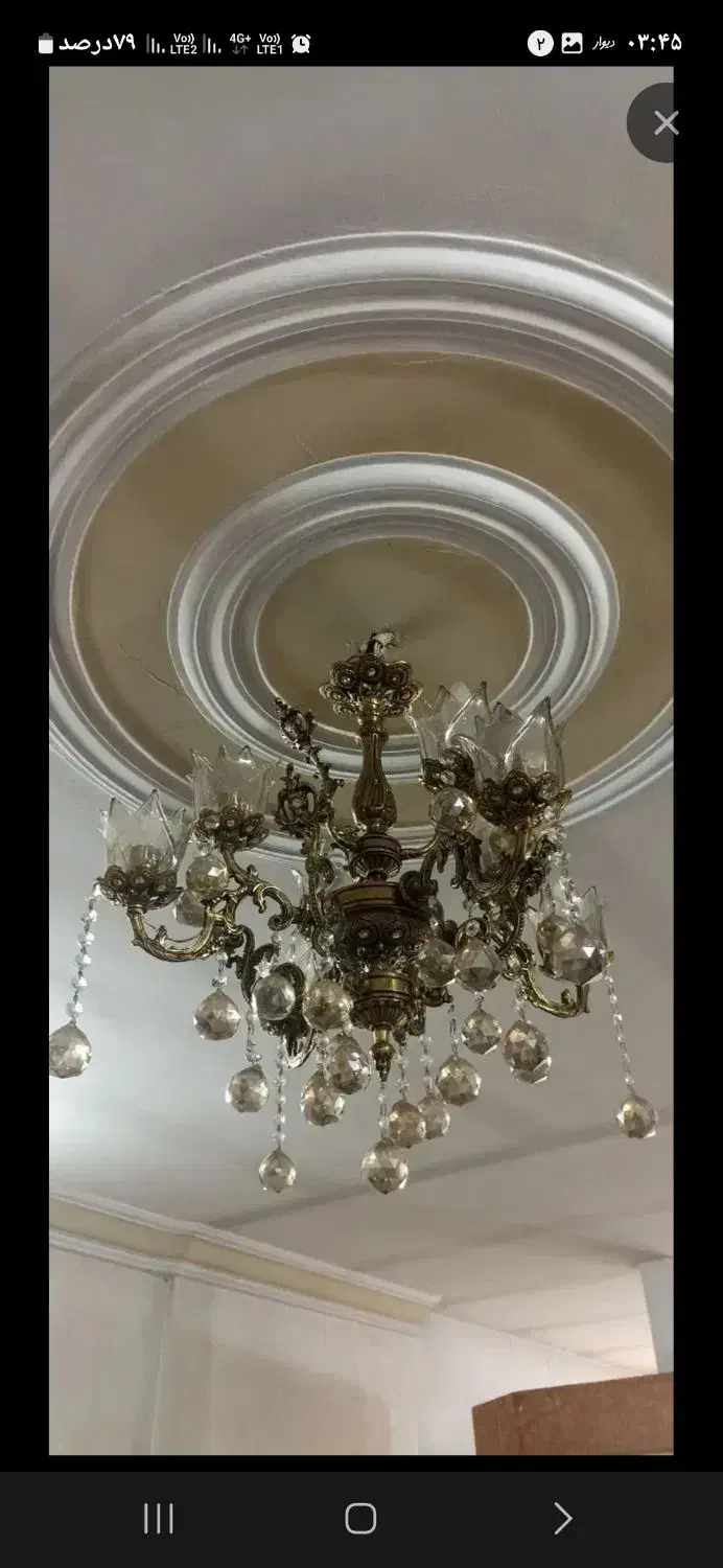 لوستر برنزی|لوستر و چراغ آویز|تهران, هفده شهریور|دیوار