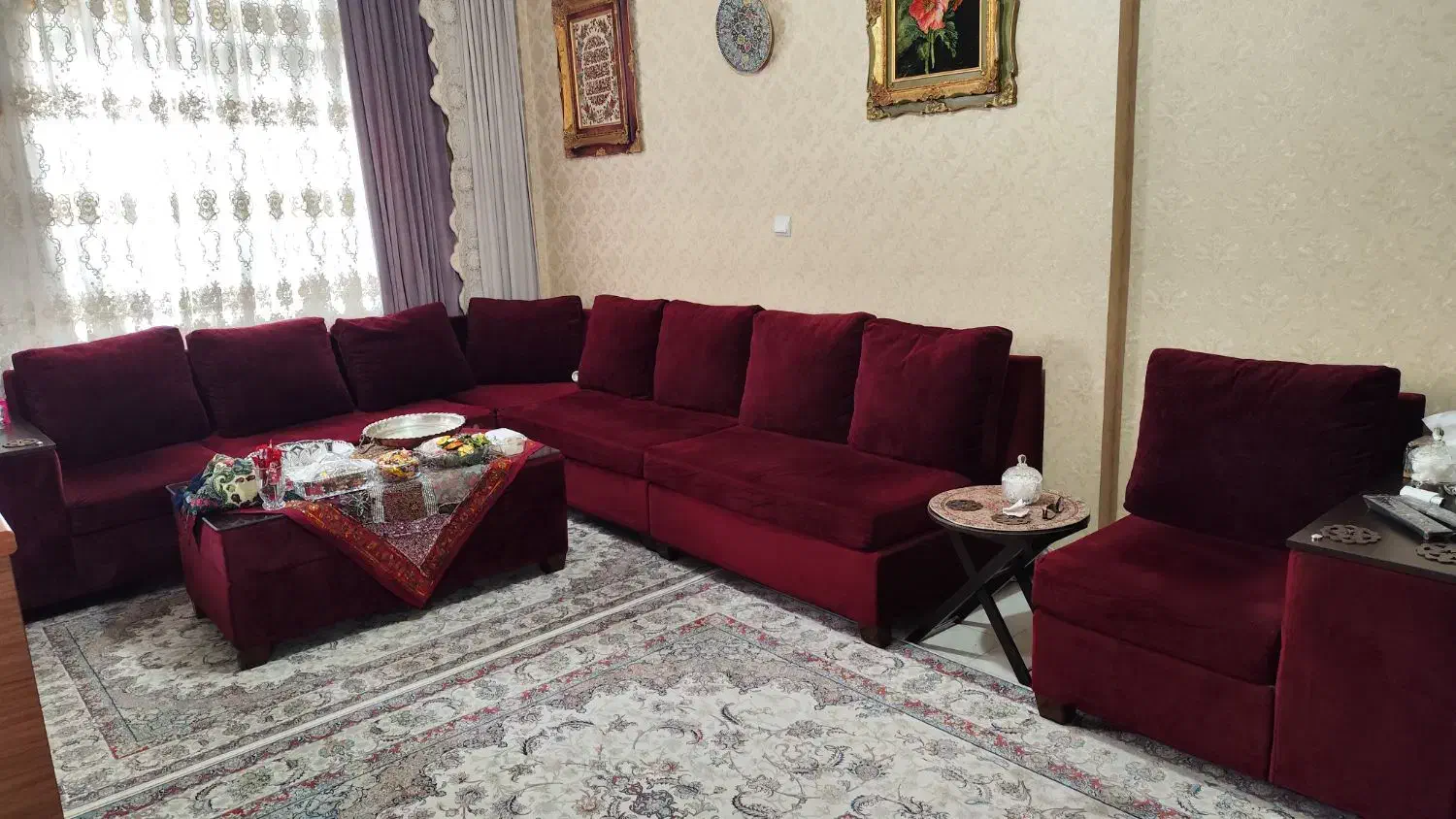 مبل راحتی ۹ نفره|مبلمان خانگی و میز عسلی|تهران, سلیمانی|دیوار