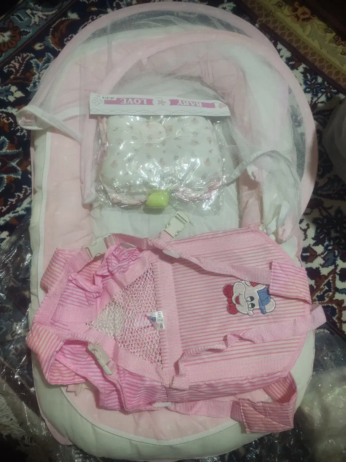 تشک نوزادی پشه بند دار .سیسمونی|اسباب و اثاث بچه|شیراز, محراب|دیوار