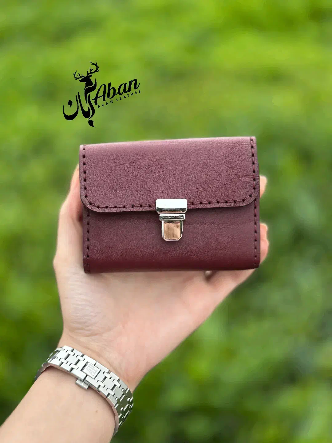 کیف کارت با چرم طبیعی دست دوز|کیف، کفش، کمربند|رشت, استقامت ۱|دیوار