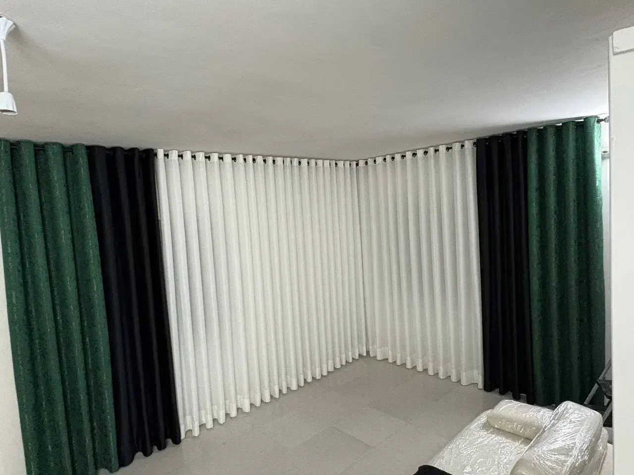 حریر و مخمل پذیرایی چکی|پرده، رانر، رومیزی|مشهد, فردوسی|دیوار