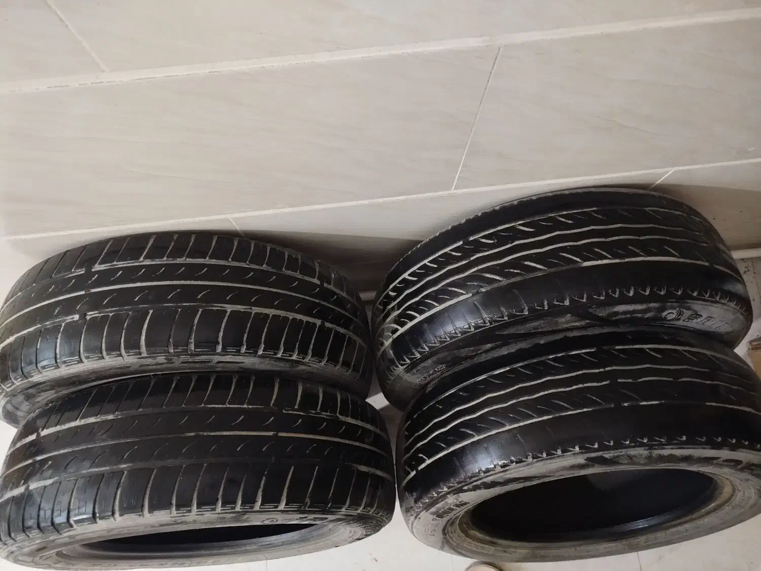 چهار حلقه لاستیک پنجاه درصد|قطعات یدکی و لوازم جانبی|قروه, |دیوار