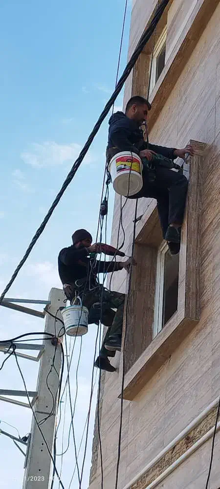 پیچ و رولپلاک نما بدون داربست،با طناب،راپل|خدمات پیشه و مهارت|تهران, نیروی هوایی (پیروزی)|دیوار