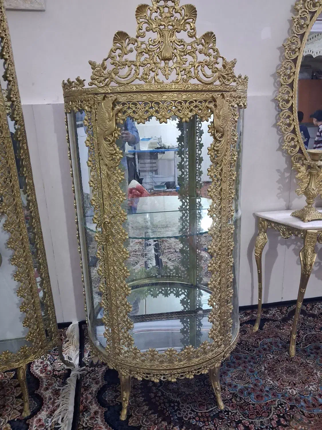 سرویس کامل برنزی درحدنو|بوفه، ویترین، کنسول|چهاردانگه (تهران), |دیوار