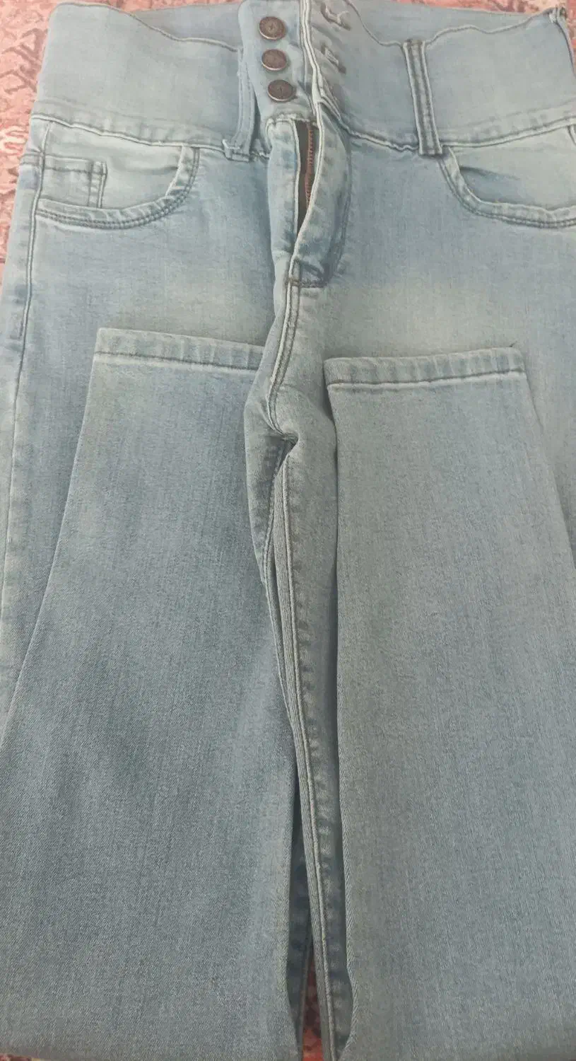 شلوار جین کمر کنی تمام کش سایز 31|لباس|خمین, |دیوار