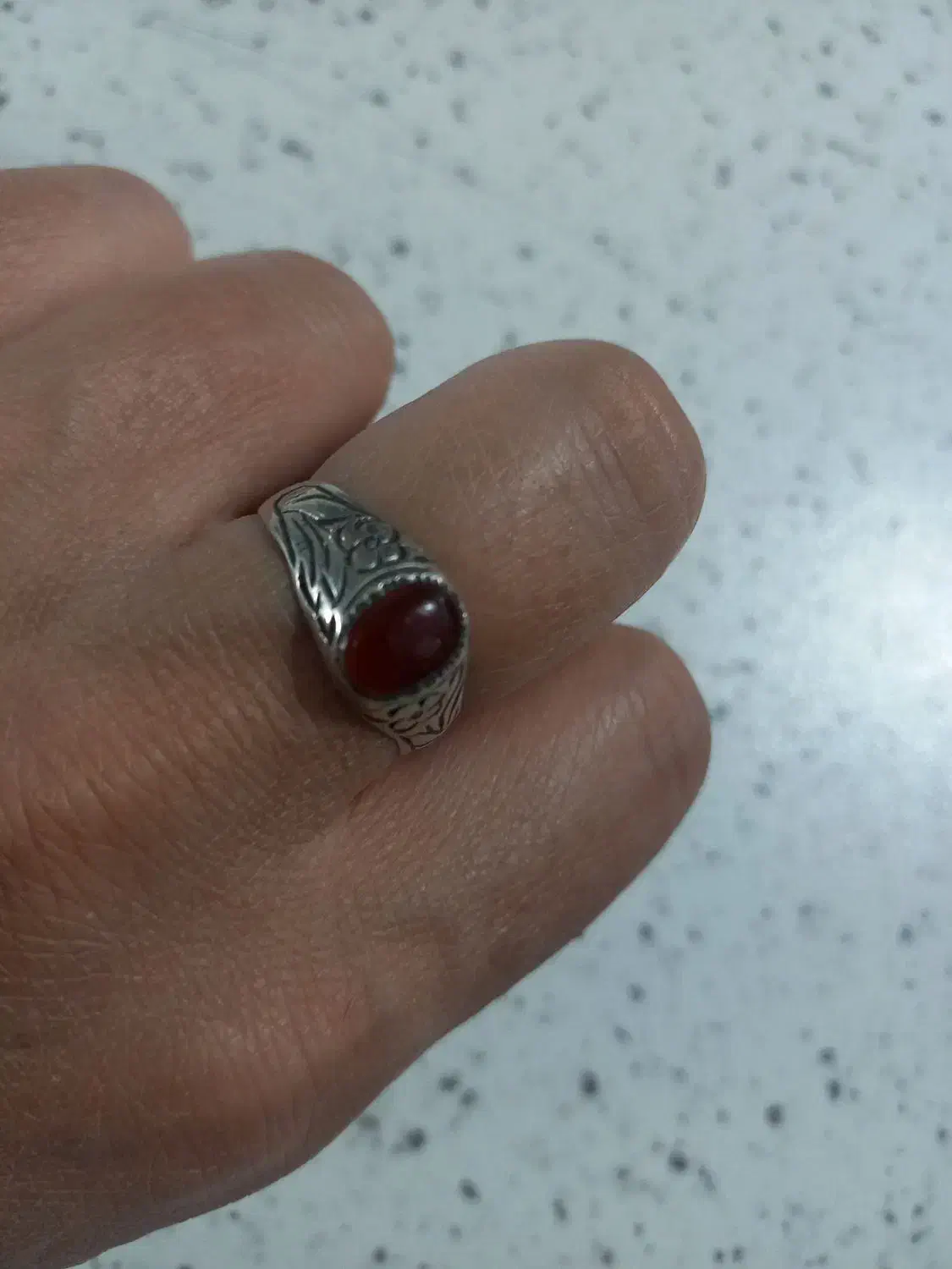 انگشتر نقره قدیمی|جواهرات|شریف‌آباد, |دیوار