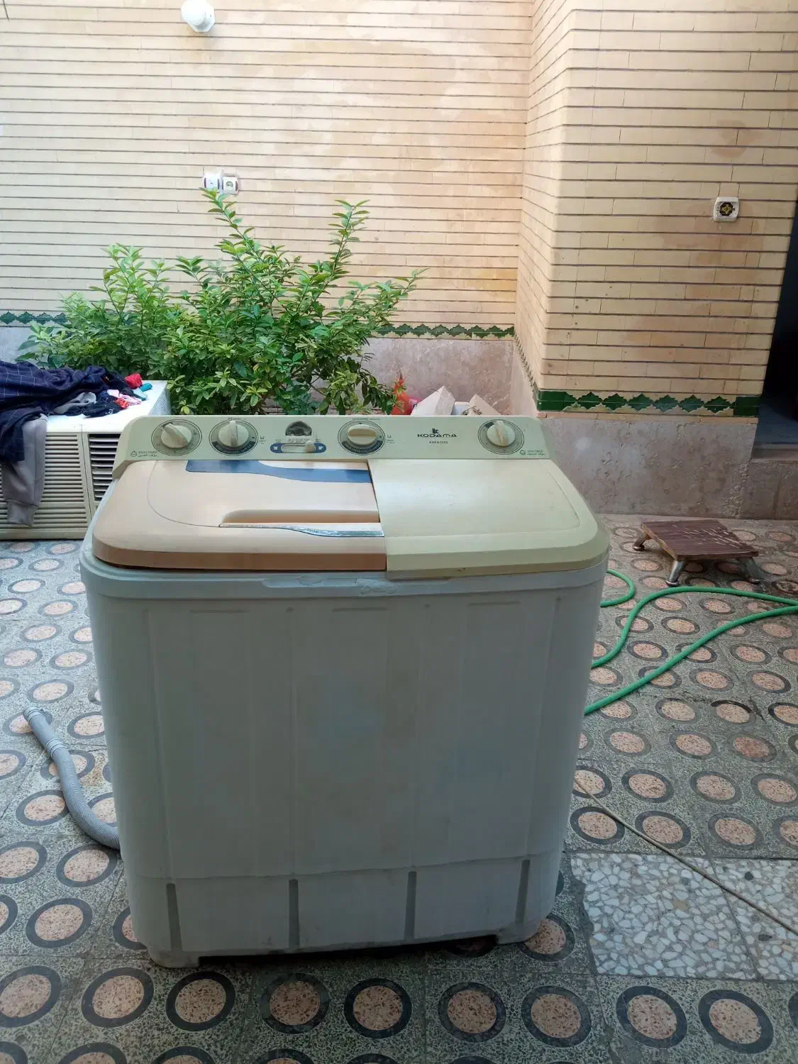 لباسشویی دوقلو ۹ کیلو مارک کداک سالم|ماشین لباسشویی و خشککن لباس|بندرعباس, |دیوار