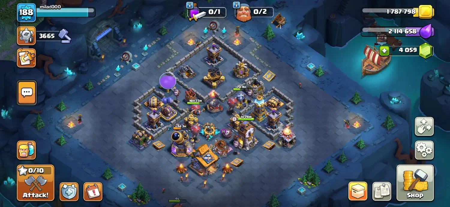 اکانت کلش اف کلنز تاون ۱۷|کنسول، بازی ویدئویی و آنلاین|قم, ارم|دیوار