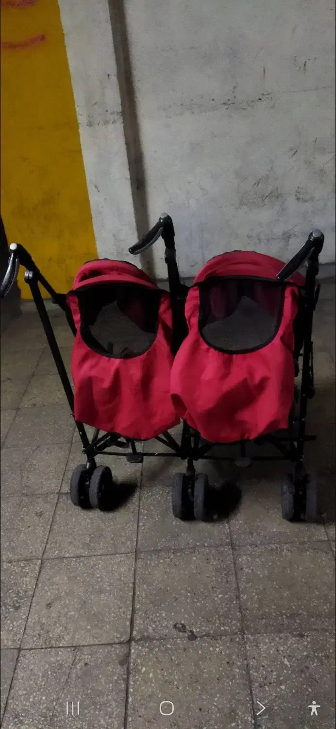 کالسکه دوقلو (اعصایی)|کالسکه و لوازم جانبی|تهران, آهنگران (سراسیاب دولاب)|دیوار