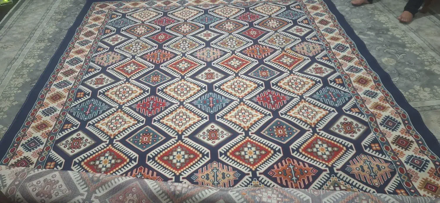 گلیم فرش ۹ متری|گلیم، جاجیم، گبه|قزوین, |دیوار