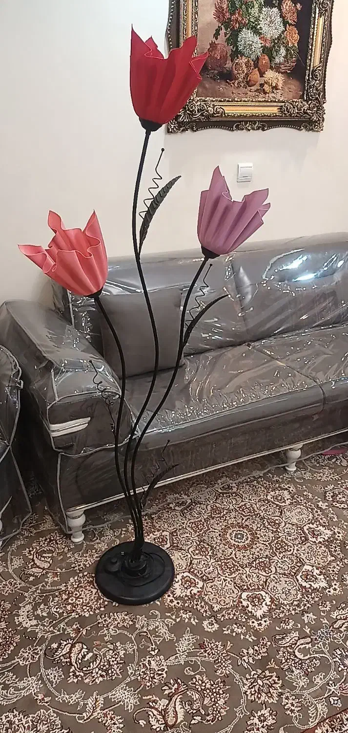 آباژور طرح گل|چراغ خواب و آباژور|ملایر, |دیوار