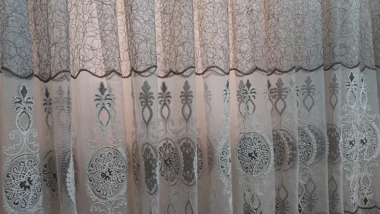 پرده حریر کریستالی|پرده، رانر، رومیزی|مسجد سلیمان, |دیوار