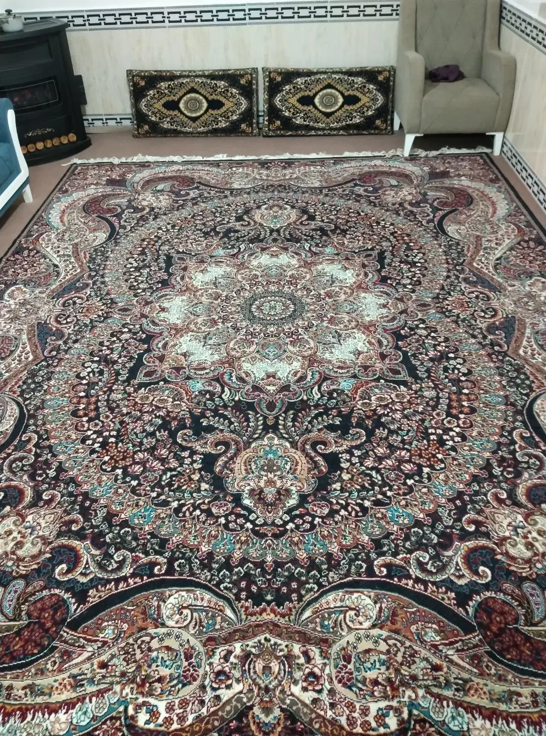 قالی|فرش|تربت جام, معدآباد|دیوار