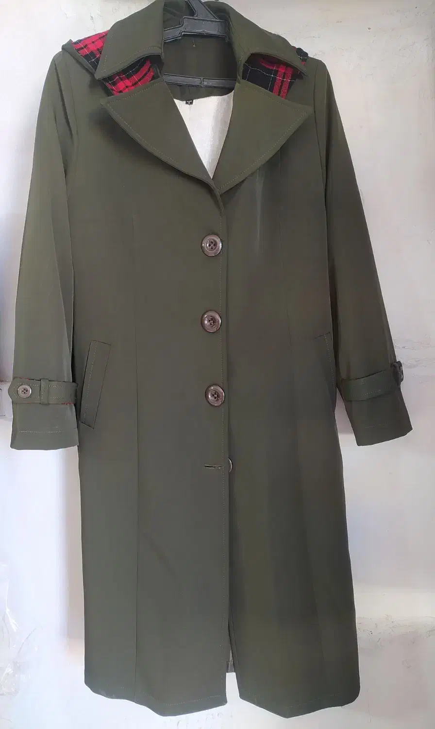 بارانی آستردار سبز|لباس|ایلام, |دیوار