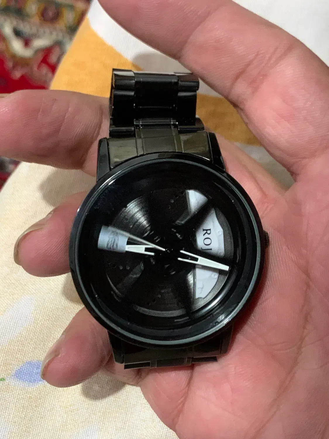 ساعت طرح رینگ چرخشی|ساعت|اهر, |دیوار