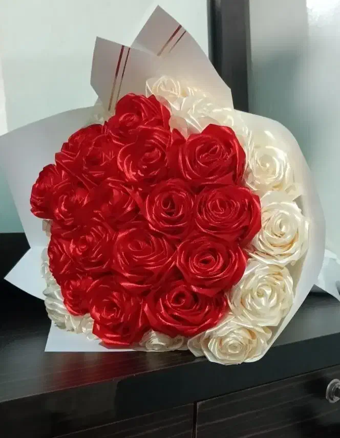 گل های روبانی (جاودان)|گل مصنوعی|تویسرکان, |دیوار