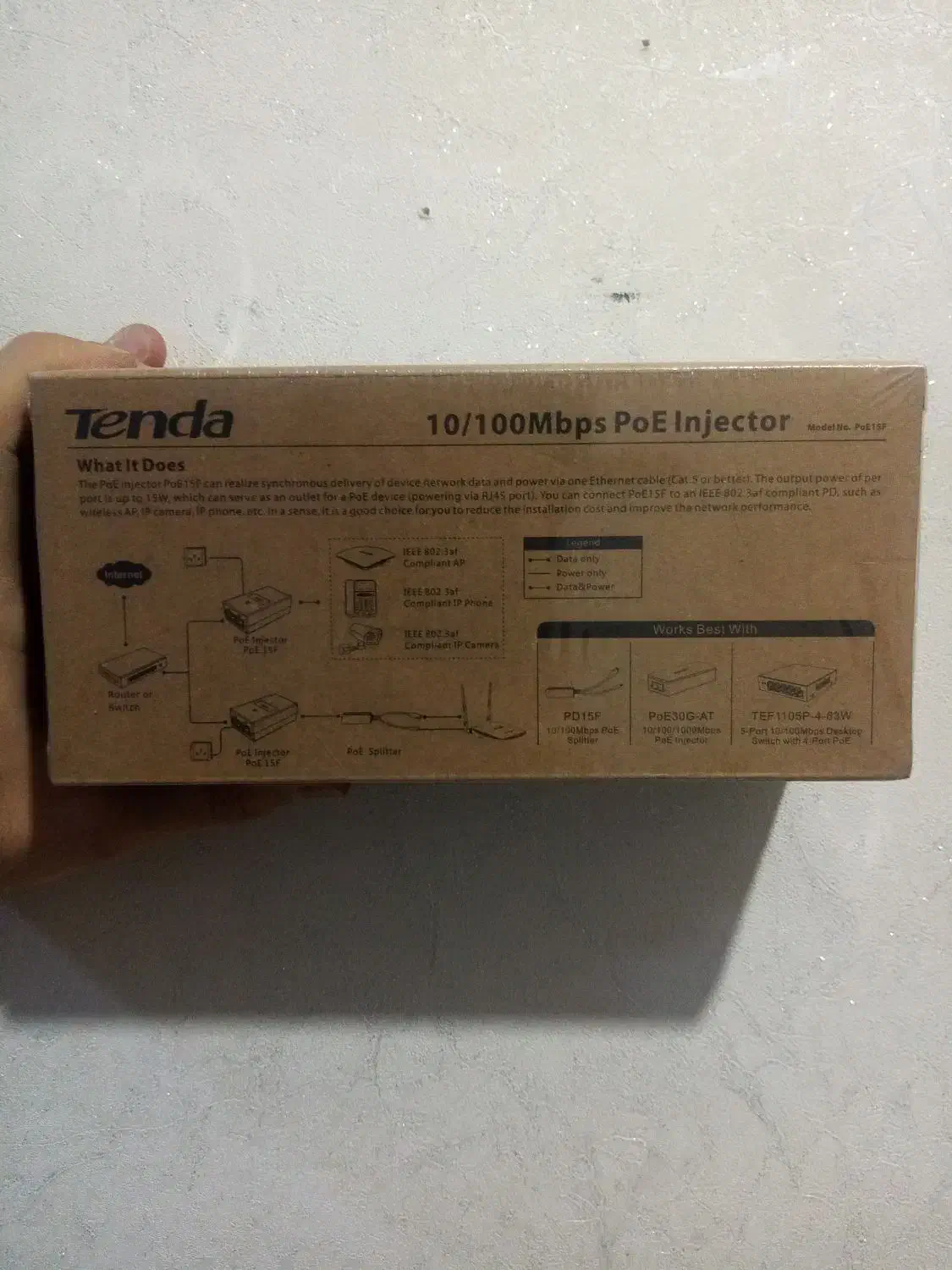 آداپتور poe injector تندا 30w|مودم و تجهیزات شبکه|نسیم‌شهر, |دیوار