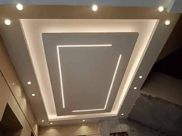 کناف و سقف کاذب pvc (دور باکس و فلت و لاین نوری)|خدمات پیشه و مهارت|اسلامشهر, شهرک مهدیه|دیوار