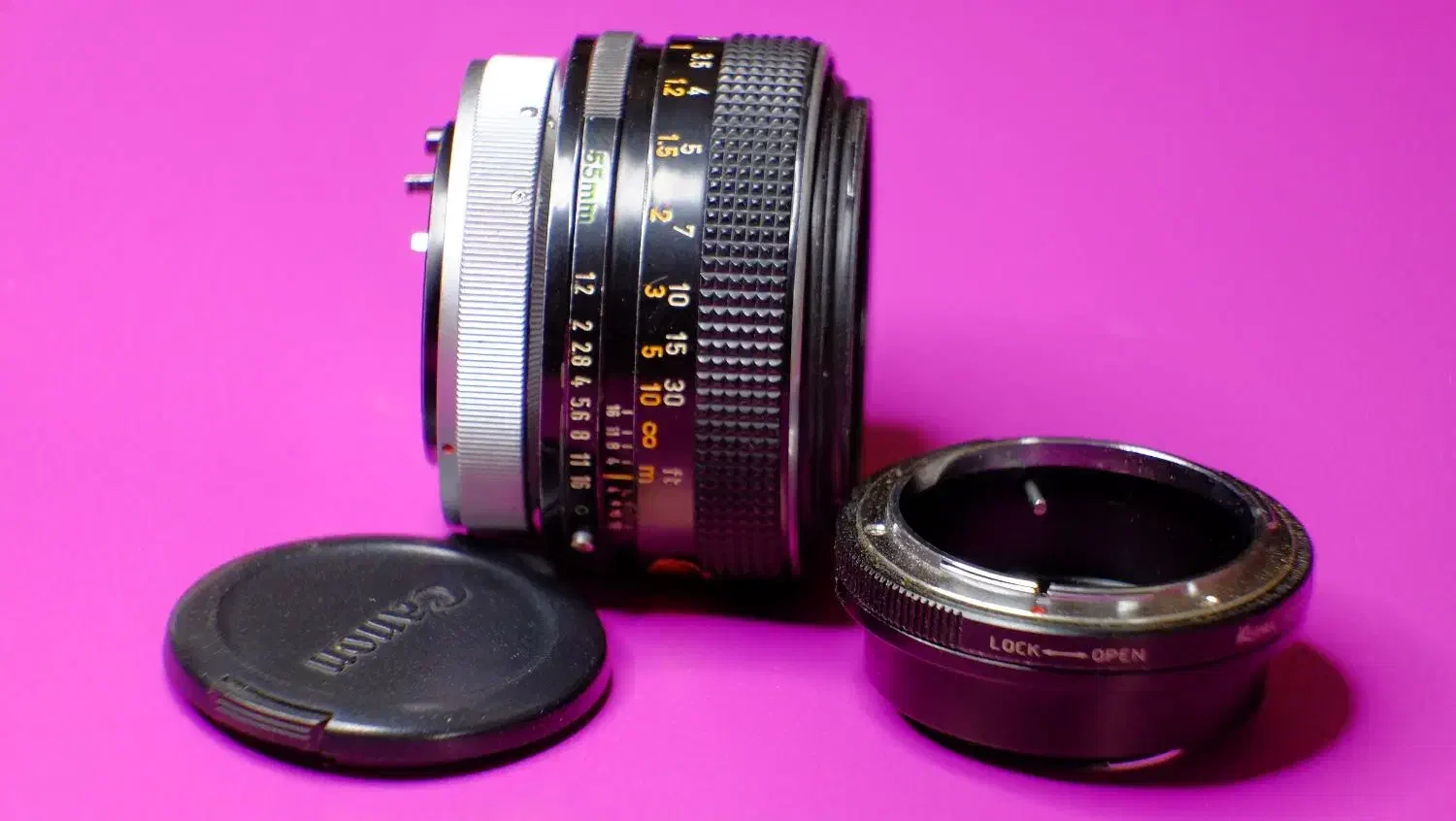 لنز کنون 55 fd|دوربین عکاسی و فیلمبرداری|تهران, تهرانسر غربی|دیوار