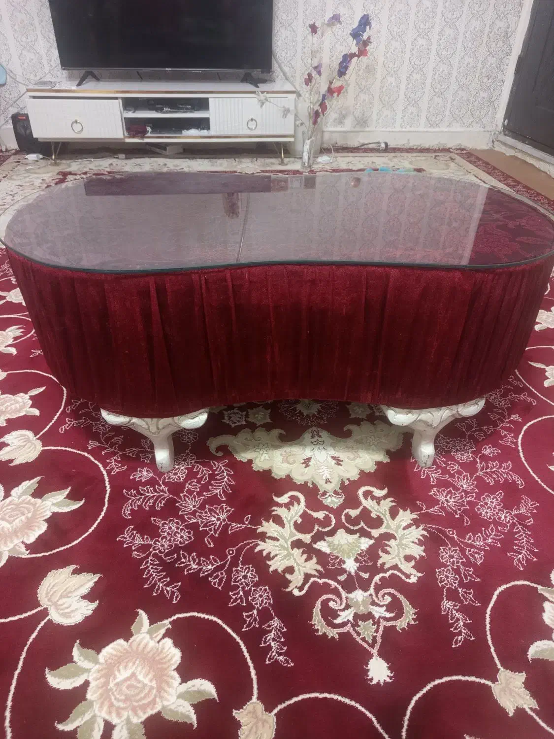 گل میز قشنگ درحدنوکم استفاده شده|مبلمان خانگی و میز عسلی|اهواز, اسلام آباد شرقی|دیوار
