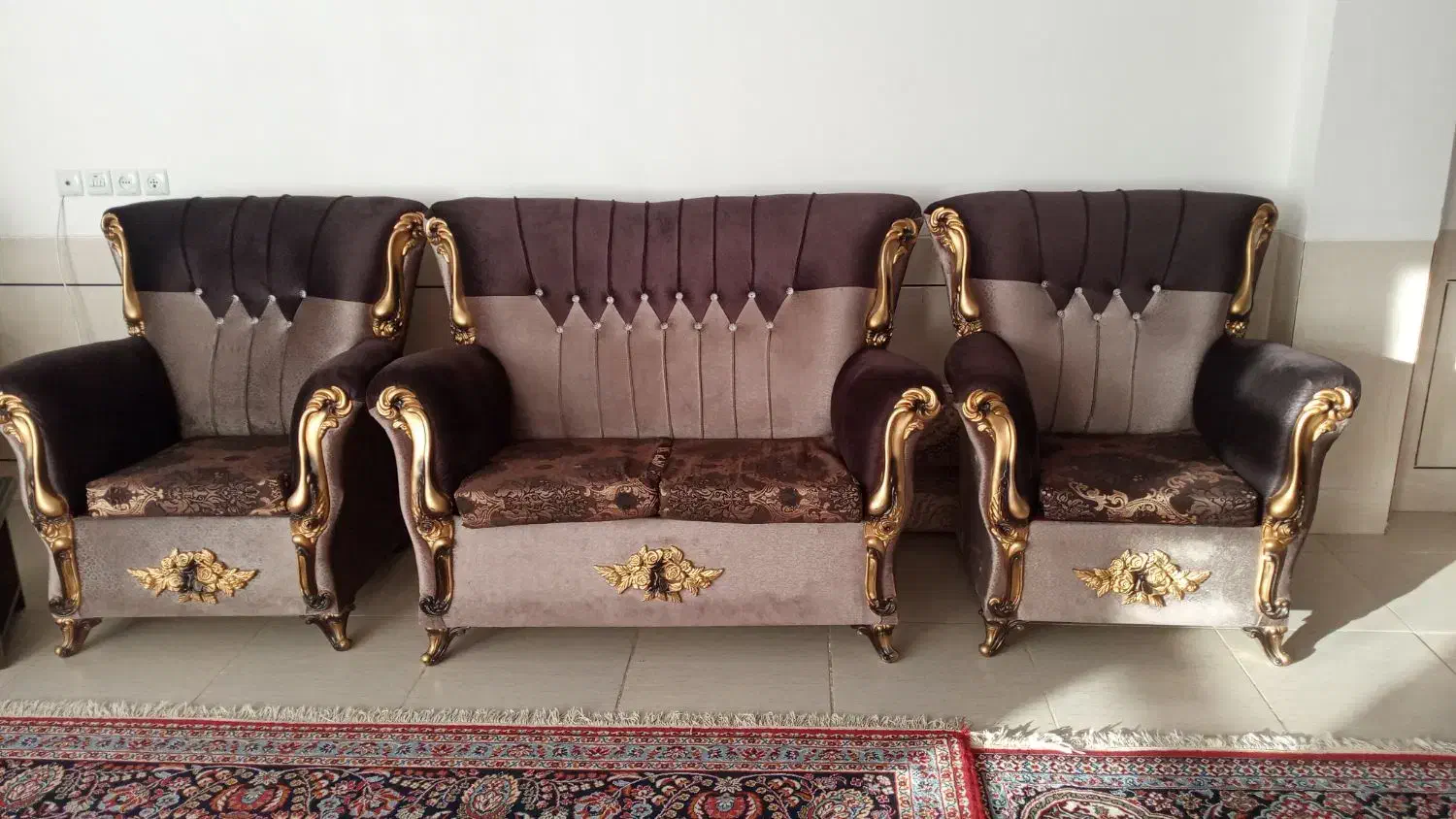 مبل راحتی ۷ نفره|مبلمان خانگی و میز عسلی|لنجان, |دیوار